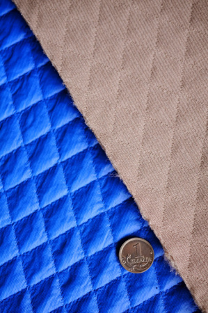 Искусственная кожа на трикотажной основе СТЕЖКА Синяя 2