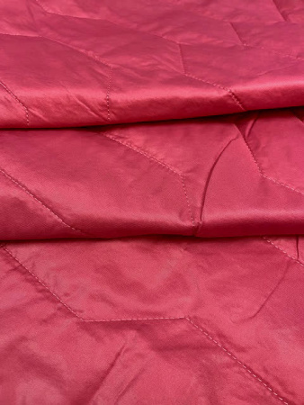 Стежка курточная "Ломаная линия" розовая