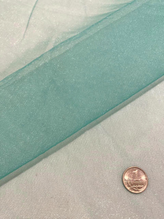 Фатин однотонный БИРЮЗОВЫЙ 50см. ткань