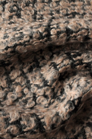 Ткань костюмная ШАНЕЛЬ ПУШИСТАЯ карамельная