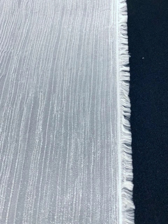 Крэш - шифон натуральный МОЛОЧНЫЙ