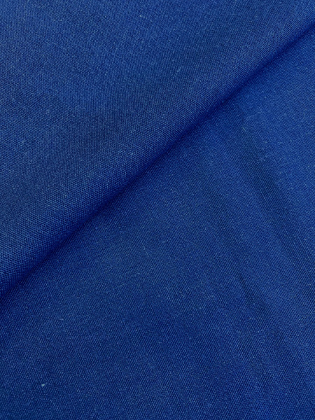 Лен однотонный СИНИЙ