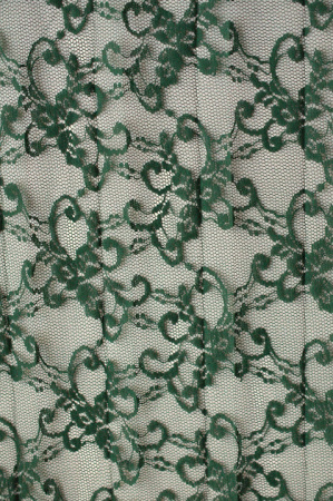 Сетка с узором РОМАНТИЧЕСКИЙ УЗОР зеленый