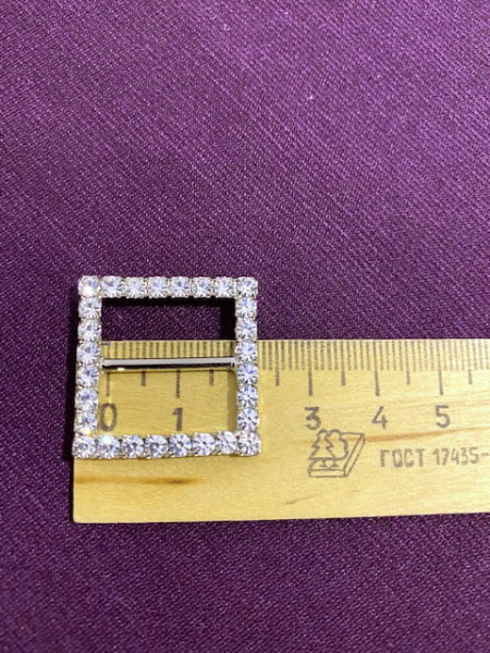 Украшение Декоративное УД-0035 Пряжка с камнями