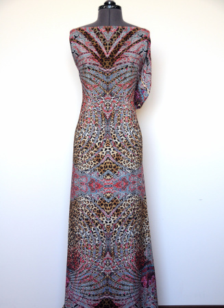 Шелк натуральный ЭТНО фуксия