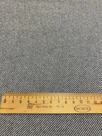 Джерси ТВИД В ПОЛОСКУ черный полотно