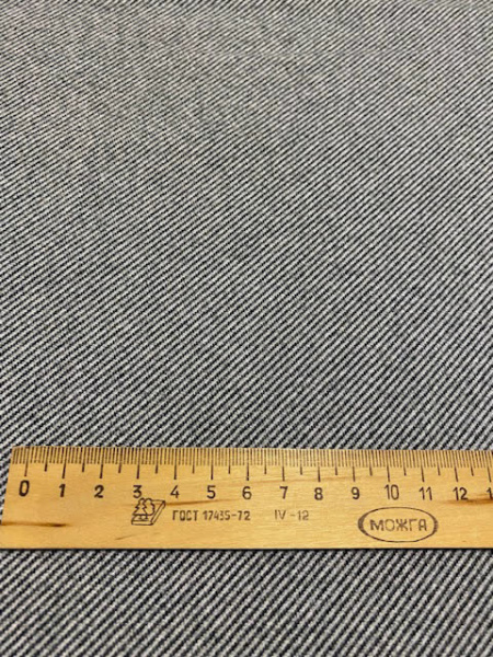 Джерси ТВИД В ПОЛОСКУ черный полотно