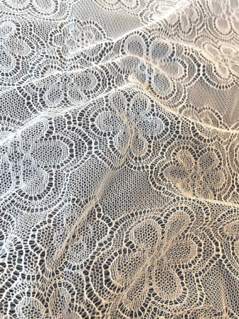 Гипюр с узором "Цветочки" ткань