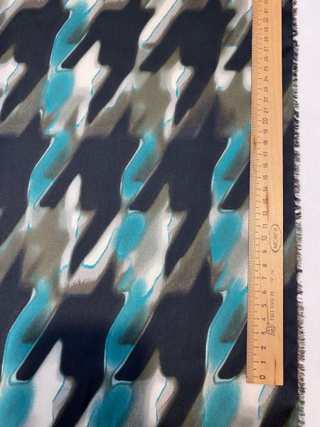 Шелк искусственный ЛАПКА КРУПНАЯ бирюза