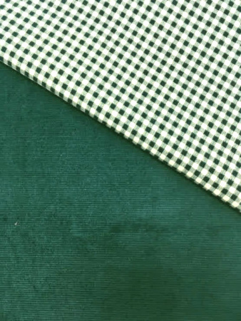 Микровельвет однотонный "Зеленый мох" ткани