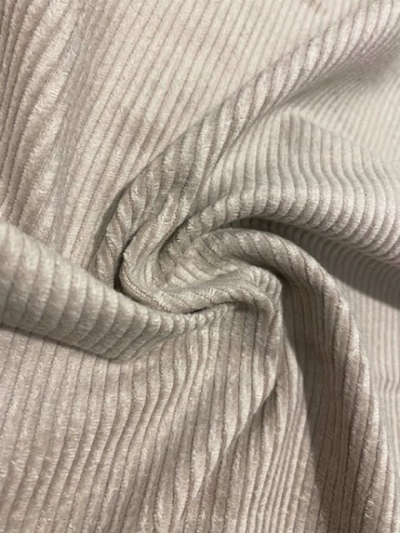 Вельвет однотонный "Светлый серый" ткани