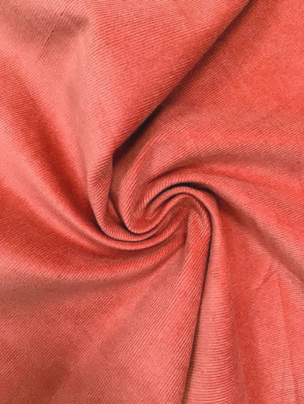 Микровельвет однотонный "Коралл" ткани