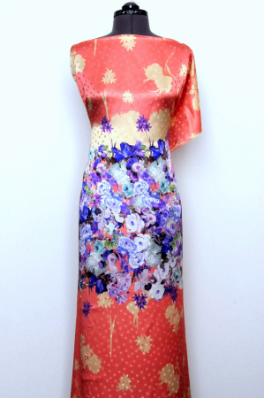 Шелк натуральный AMORE MIO коралл