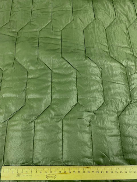 Стежка курточная "Ломаная линия" хаки