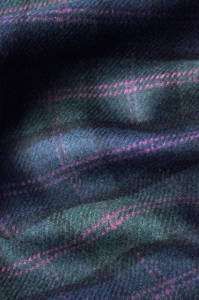 Ткань костюмная ШОТЛАНДКА сине-зеленая ткани