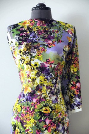 Трикотаж ЭДЕМ сиреневый ткань