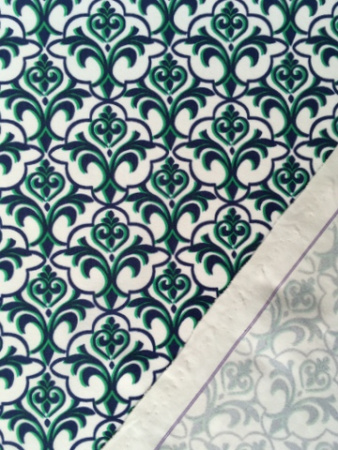 Бифлекс для купальников Восточный узор  бел 2