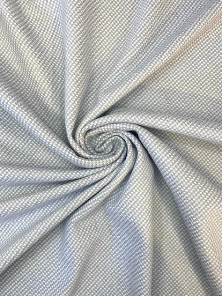 Трикотаж МЕЛКАЯ ГУСИНАЯ ЛАПКА серо-голубая полотно