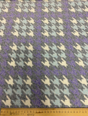 Ткань костюмно-пальтовая "Букле бирюзово-фиолетовое"