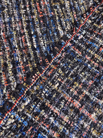 ткани Твид (Шанель) ЧЕРНЫЙ МЕЛАНЖ.