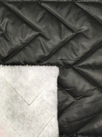 Стежка курточная Зигзаг черная 2