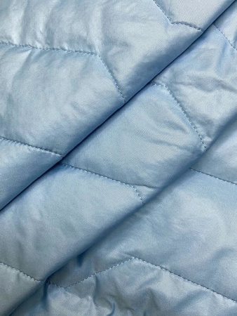 Стежка курточная "Ломаная линия" голубая