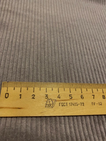 Вельвет однотонный "Стальной" ткани