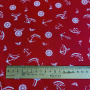 Сорочечная ткань ЯКОРЯ красная