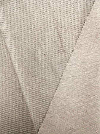 Вельвет однотонный "Светлый серый" ткани