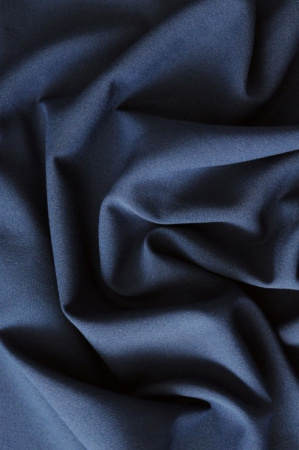 Креп - шифон ТЕМНО - СИНИЙ КЛАССИЧЕСКИЙ