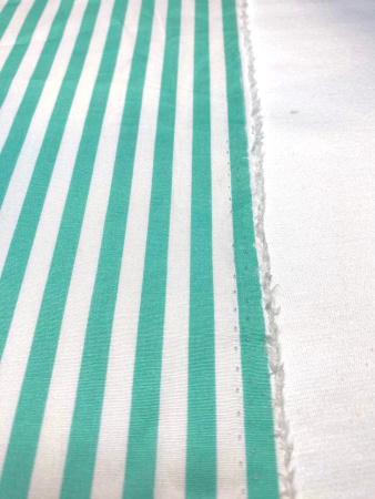 Сорочечная ткань ПОЛОСКА мята