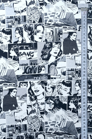 Шелк искусственный КОМИКСЫ