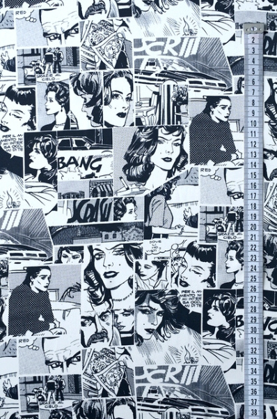 Шелк искусственный КОМИКСЫ