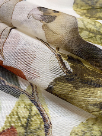 Сетка компаньон ПТИЧКИ трикотаж