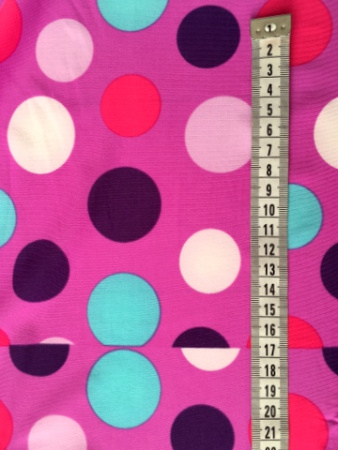 Бифлекс для купальников Горох на ярком сиреневом фоне 1