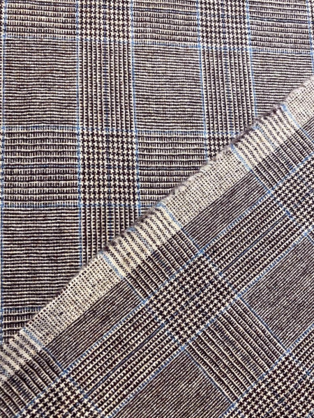 Шерсть костюмная КЛЕТКА коричневая ткани