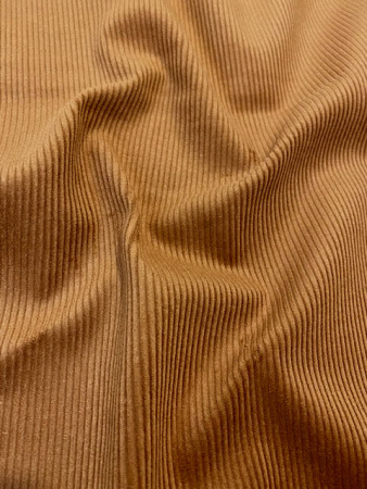 Вельвет однотонный КОРИЧНЕВЫЙ ткани