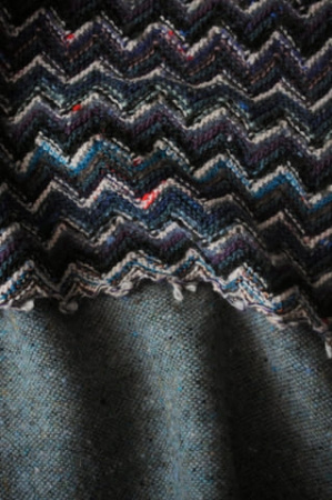 Ткань костюмная Серо - бирюзовый шарм 4