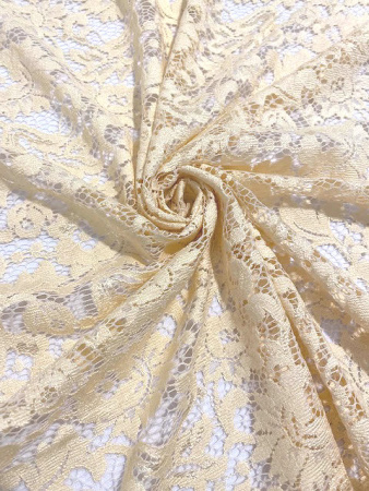 Кружевное полотно "Сильва" персик ткань