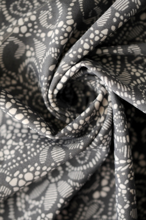 Бифлекс для купальников Кружевница серо - молочная 3