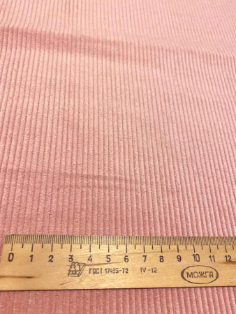 Вельвет однотонный "Припыленная роза" ткани