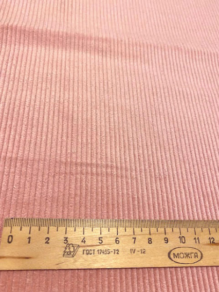 Вельвет однотонный "Припыленная роза" ткани