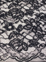 Кружевное полотно "Французские узоры" черный ткань