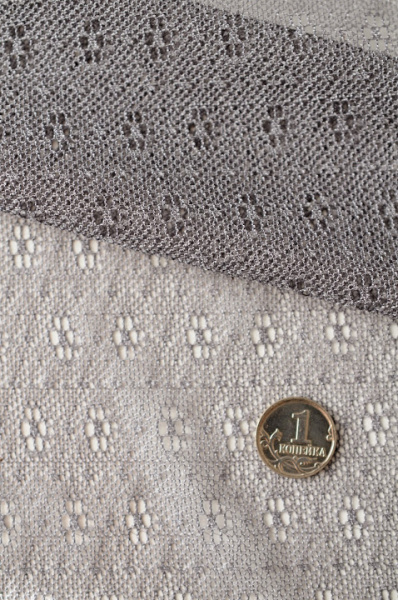 Сеточка ВЯЗАННЫЕ ЦВЕТОЧКИ серый 2
