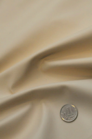 Искусственная КОЖА на бархатистой основе Теплый кремовый
