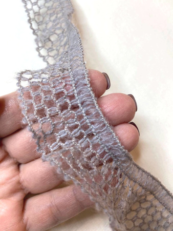 Кружево КУШ-0005 серый