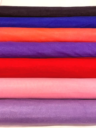 Фатин однотонный "Яркий синий" ткань