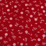 Сорочечная ткань ЯКОРЯ красная