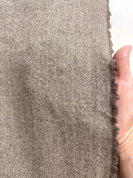 Шерсть костюмная ЕЛОЧКА беж ткани