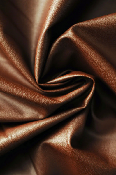Искусственная КОЖА на тонкой вискозной основе Коричневая 3